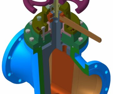 3D модель Кран пробковый проходной сальниковый Dу=200