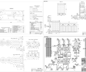 Чертеж Проектирование производственного элеватора