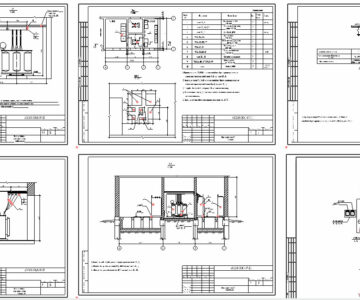 Чертеж Проект встроенной трансформаторной подстанции. Электротехническая часть.