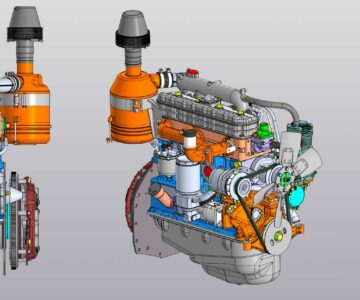 3D модель Двигатель Д-243 ММЗ