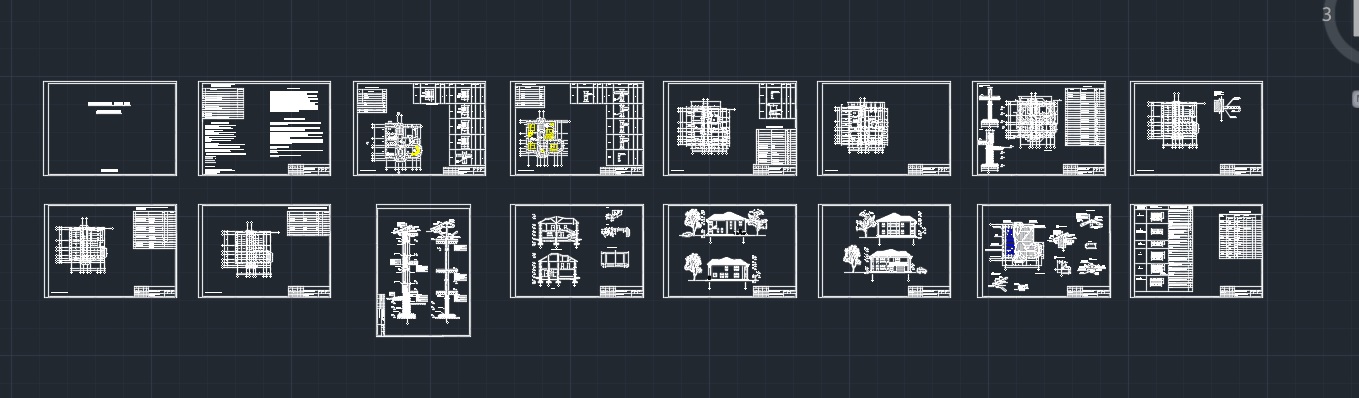 Чертеж Проект индивидуального жилого дома "COUNTRY HOUSE"