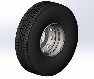 3D модель Колесо в сборе 13/00R22,5