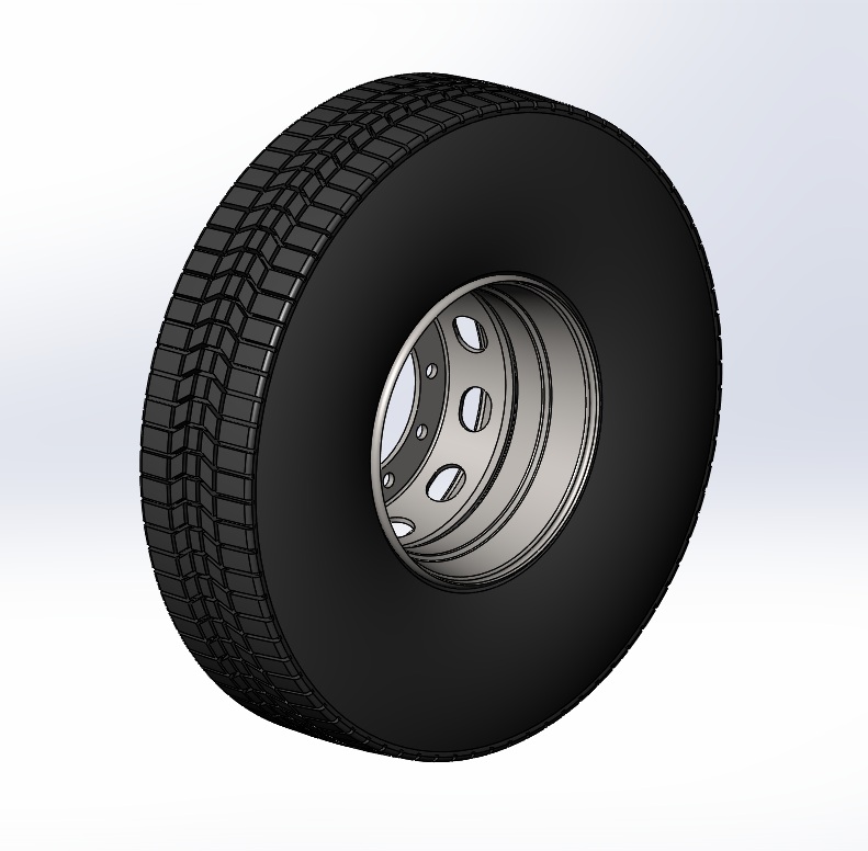 3D модель Колесо в сборе 13/00R22,5