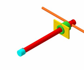 3D модель Домкрат подъемника для осмотровой канавы