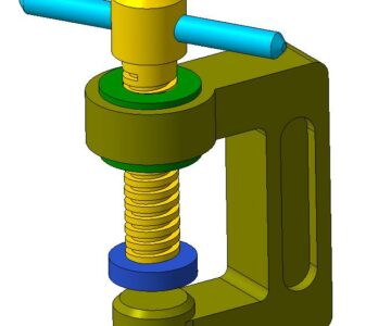 3D модель Струбцина винтовая