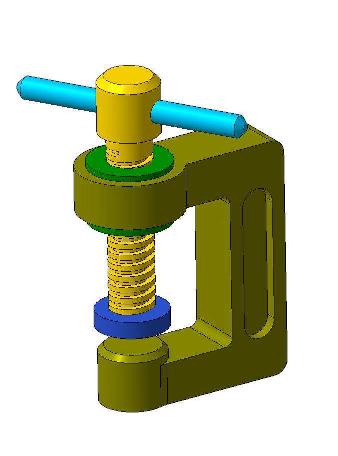 3D модель Струбцина винтовая