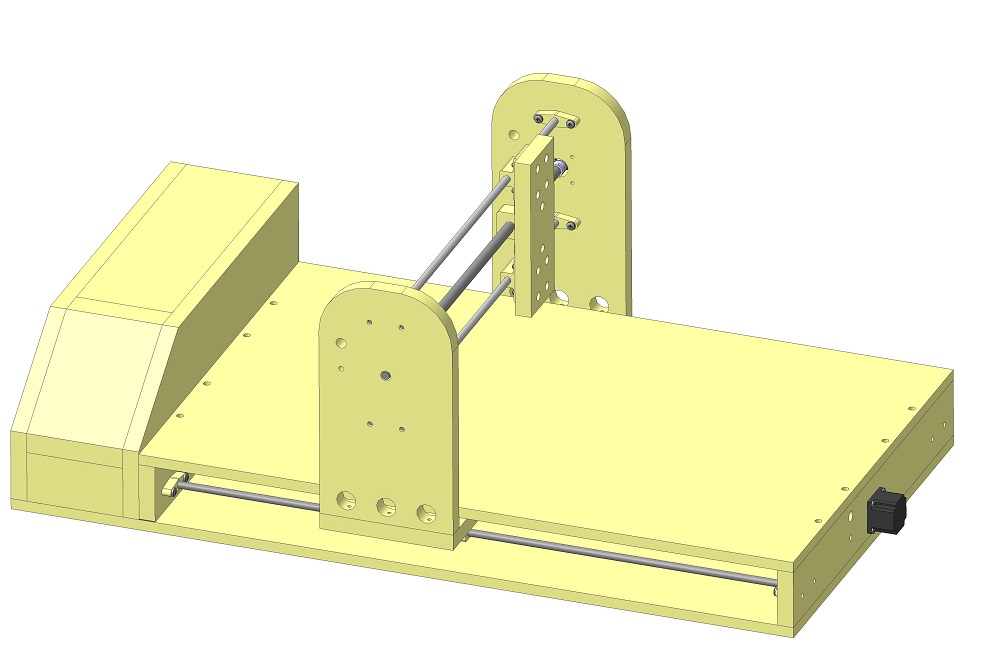 3D модель Самодельный лазерный станок с ЧПУ
