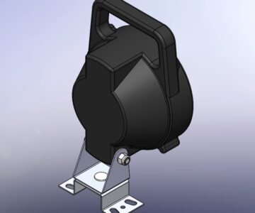 3D модель Фара-прожектор в сборе с кронштейнами