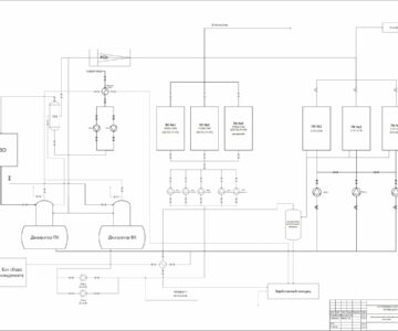 Чертеж Схема пароводной котельной