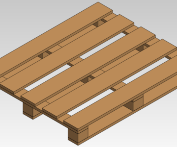 3D модель Европоддоны для упаковки продукции