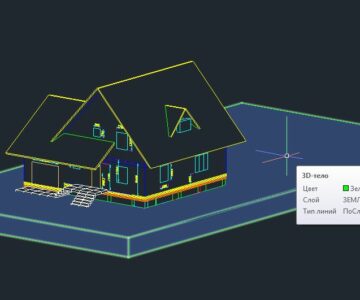 3D модель Проект частного дома