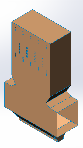 3D модель 3D топочной камеры котла УССКП