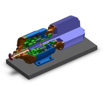3D модель 3D Сборка планетарного мотор-редуктора