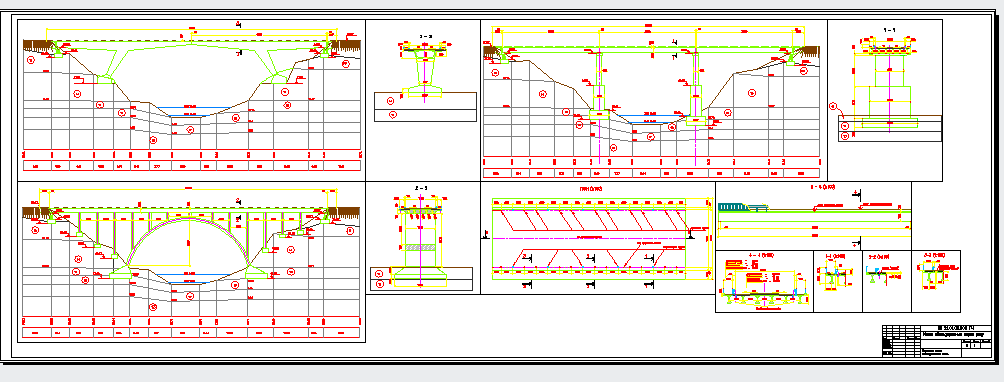 Чертеж Проектирование железобетонного моста балочного типа