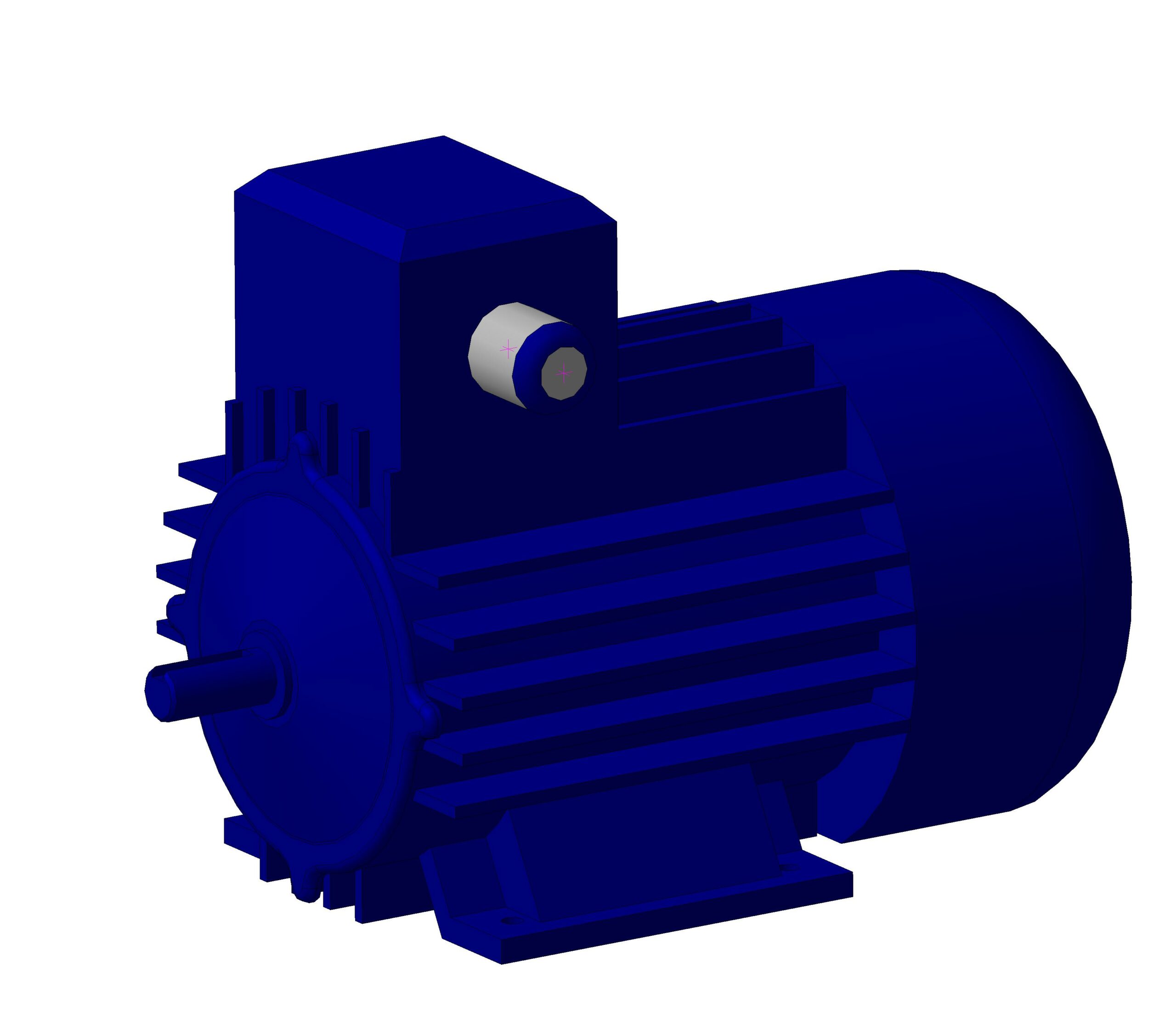 3D модель Электродвигатель асинхронный АИР63В4У2