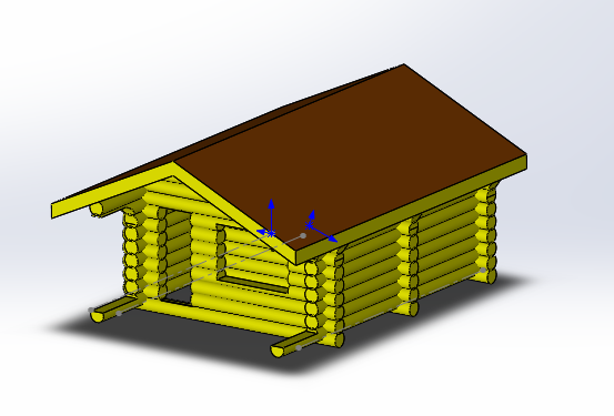 3D модель Сруб бани 5х6м