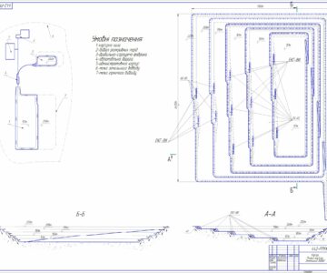 Чертеж Расчет выемочных-погрузочных работ 1100 х 6400 м