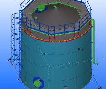 3D модель Противопожарный резервуар 200 м3