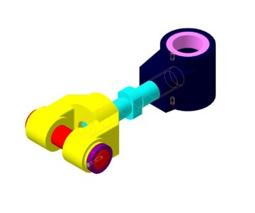 3D модель МЧ00.75.00.00СБ Тяга