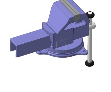 3D модель Тиски слесарные для фиксирования детали