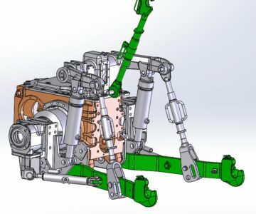 3D модель Навесное устройство МТЗ-1523