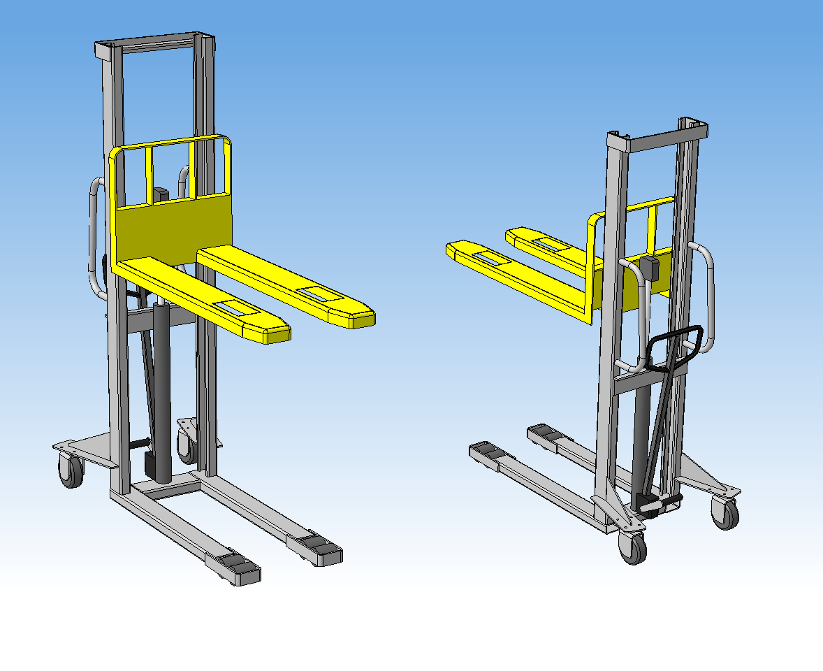 3D модель Штабелер  Xilin SDJ 1000