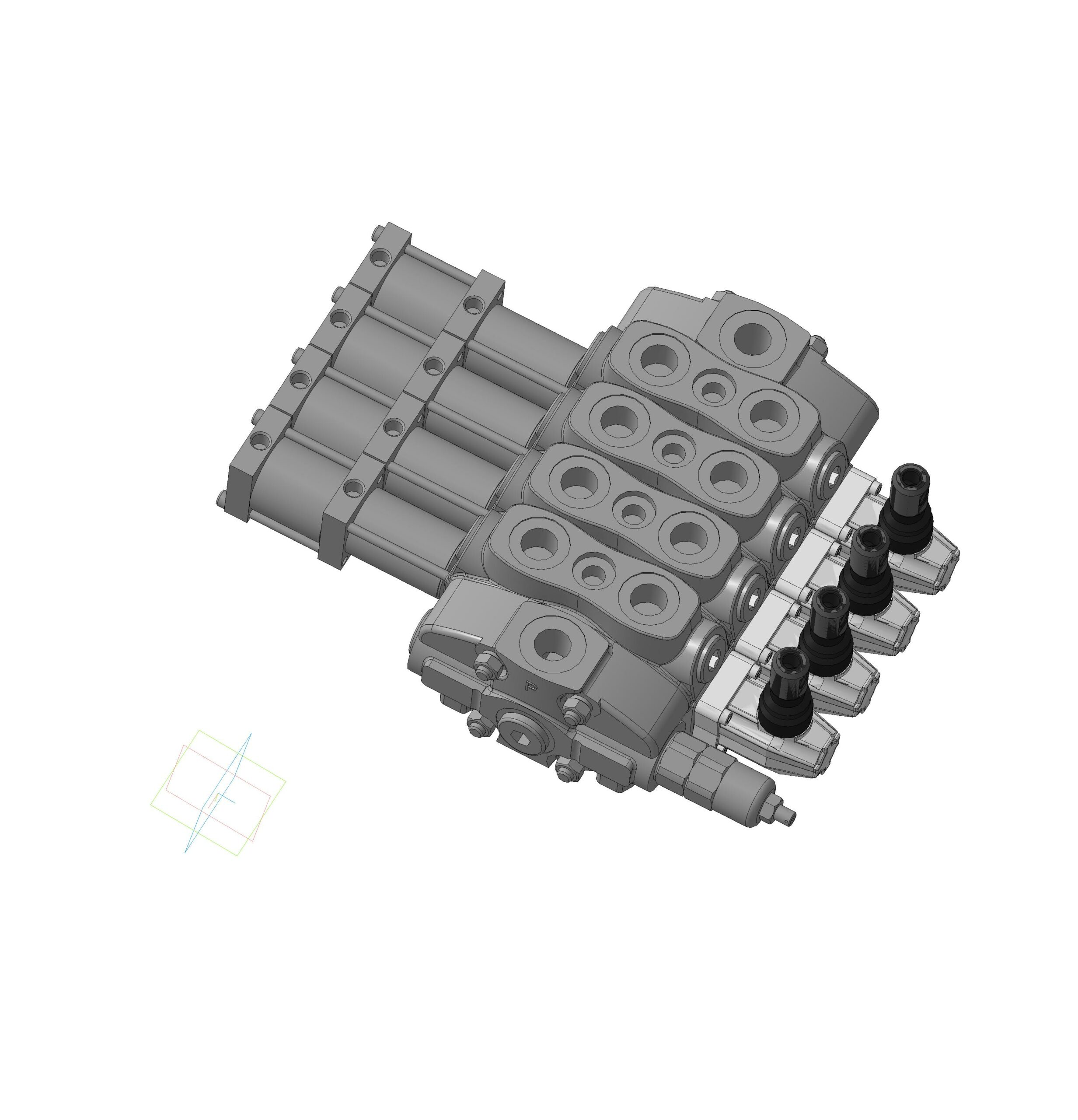 3D модель Гидрораспределитель секционный SN4_4S-3_18PL_G-4-6_M3