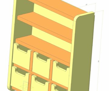 3D модель Полочка для специй 466х550х129