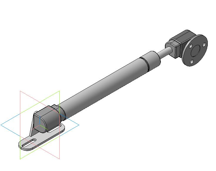 3D модель Газ лифт 250 мм