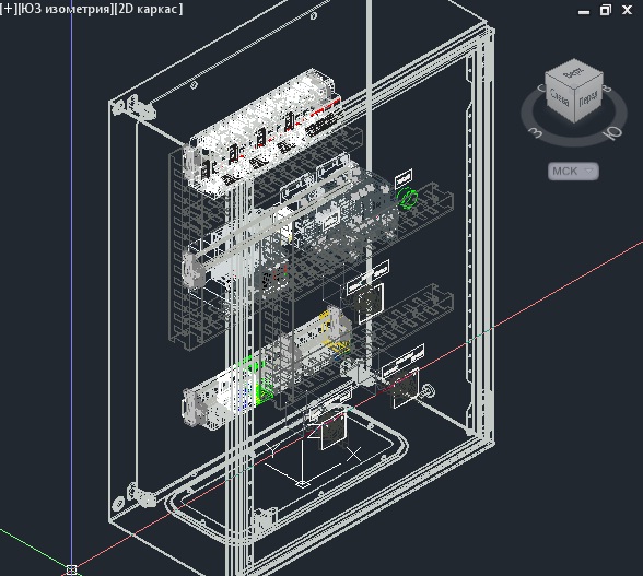 3D модель Щит АВР риталл