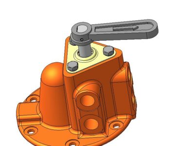 3D модель Кран распределительный топливный