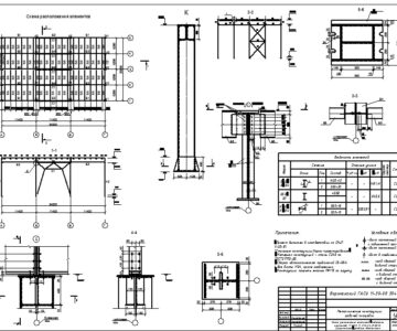 Чертеж Проектирование металлических конструкций рабочей площадки
