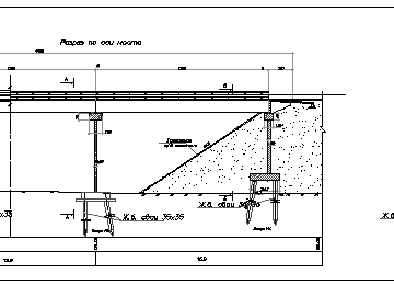 Чертеж Расчет мостового сооружения на прочность