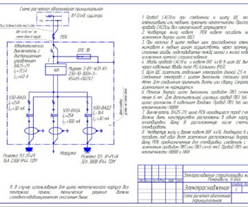 Чертеж Электрификация стройплощадки