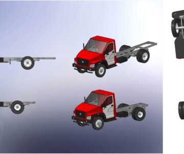 3D модель Шасси Газон-Next(ГАЗ-C41А21,ГАЗ-С41R31)