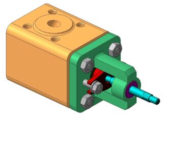 3D модель Вентиль запорный в графической системе КОМПАС 3D