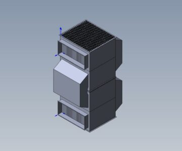 3D модель Модель газовоздушного теплообменника