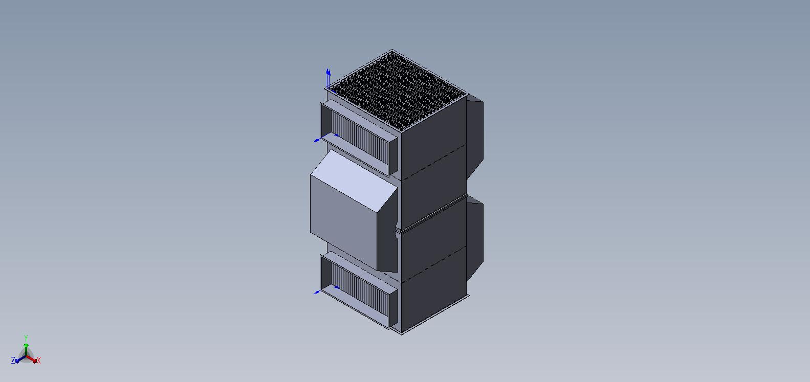 3D модель Модель газовоздушного теплообменника