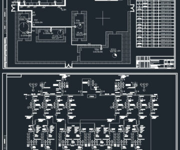 Чертеж Электроснабжение электроремонтного завода
