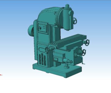 3D модель Станок консольно-фрезерный вертикальный модели 6М12ПБ