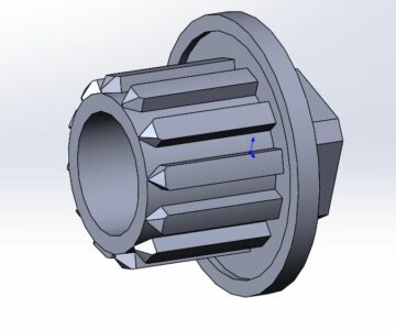 3D модель Шестерня для мясорубки Boch MFW45020 и других моделей