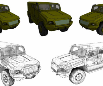 3D модель Бронеавтомобиль КАМАЗ-53949 (Тайфуненок)