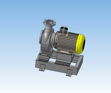 3D модель Насос Иртыш ЦМК 125/315-30/4, поверхностный