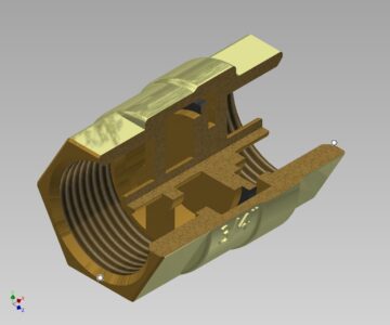 3D модель Клапан обратный 3/4" (модель одной деталью)