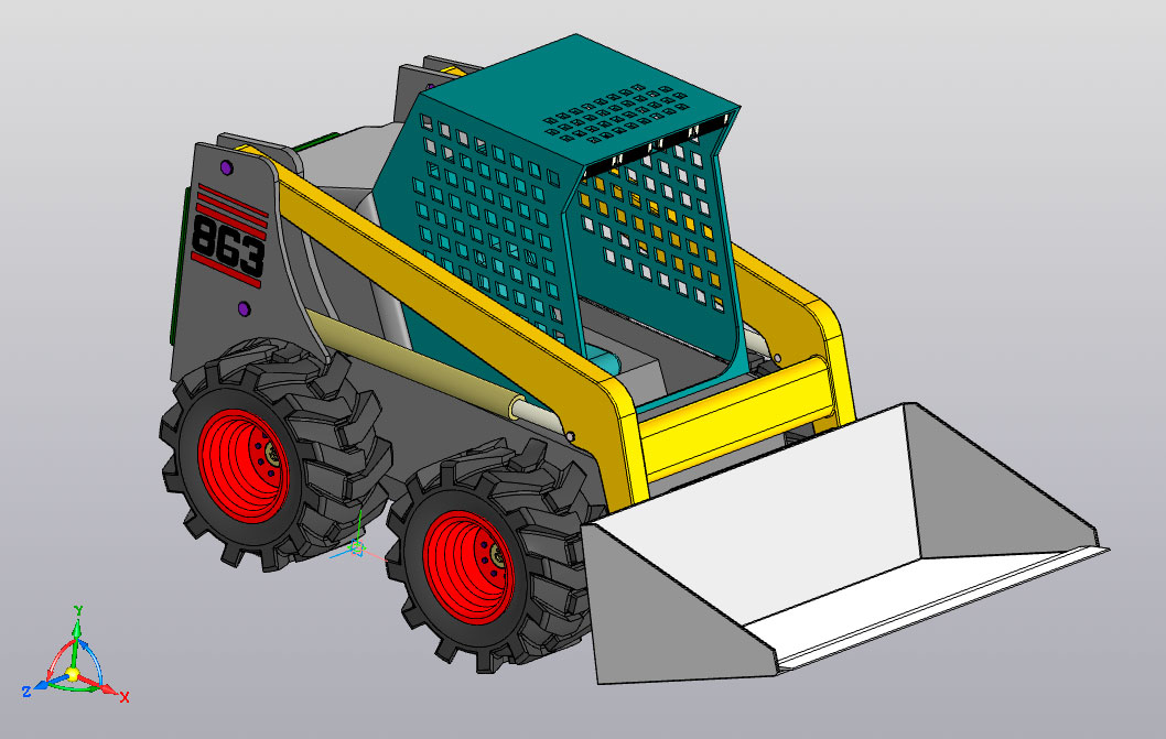 3D модель 3D модель Bobcat 863