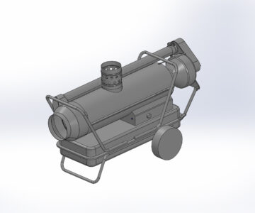 3D модель Дизельная тепловая пушка Kerona PID-90K