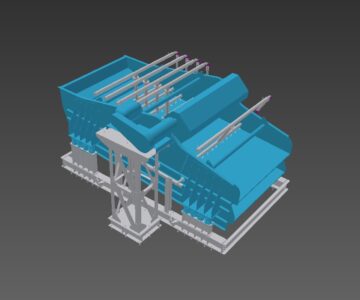 3D модель Грохот Metso LH3673-2