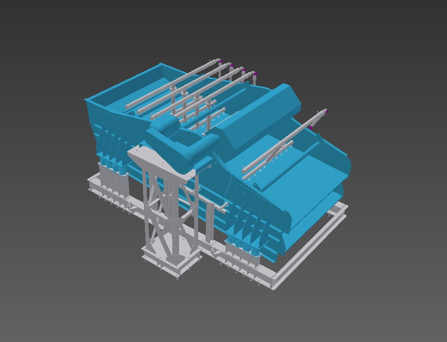 3D модель Грохот Metso LH3673-2