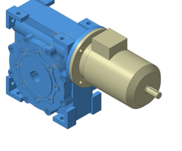 3D модель Мотор-редуктор и редуктор NMRV150