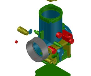 3D модель Карбюратор Mikuni (для двухтактного авиационного двигателя Rotax 618 582 532 462 503 447 377 277)